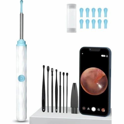Rechargeable Smart Wi-Fi Otoscope Ear Cleaner - Visual Inspection & Safe Wax Removal
